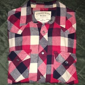 BUFFALO PLAID FLANEL WESTERN SHIRT S